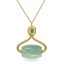 Load image into Gallery viewer, Alana Mitchell Stone Facial Roller Necklace